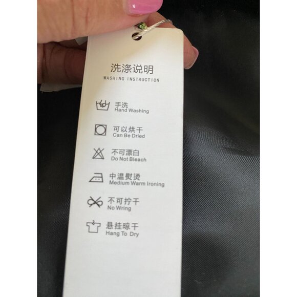 Tngan NWT Glam Rave Party Black Faux Fur Wrap Stole With Satin Lining Size S - Picture 7 of 9